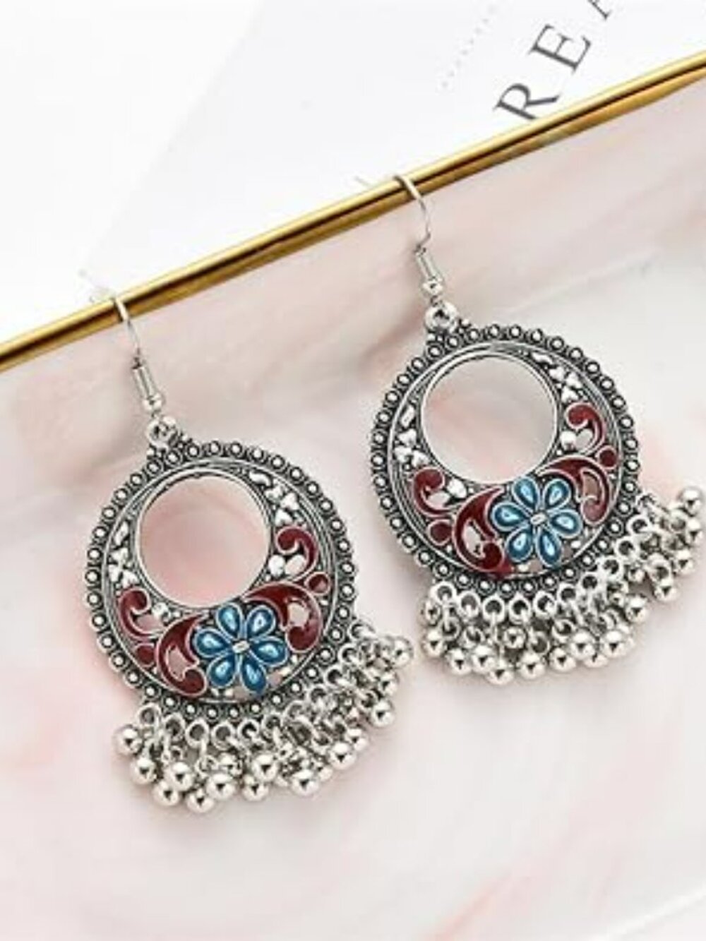 NEW Boho Statement Drop Dangle Earrings Bohemian Ethnic Handmade Beaded Charm‎